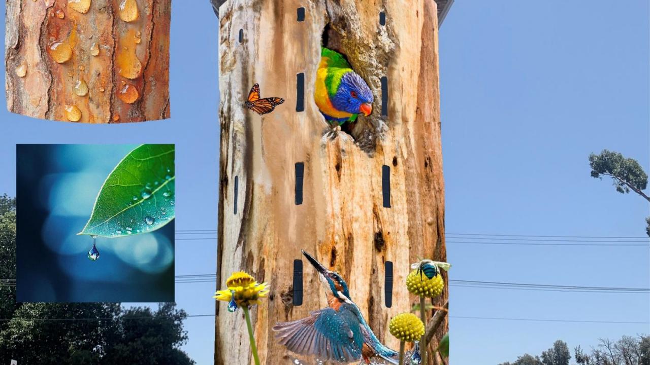 Choose your illusion: Historic Glenside water tower set for art splash