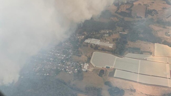 Smoked out: Apple Orchards in Batlow, NSW, on January 5, 2020.