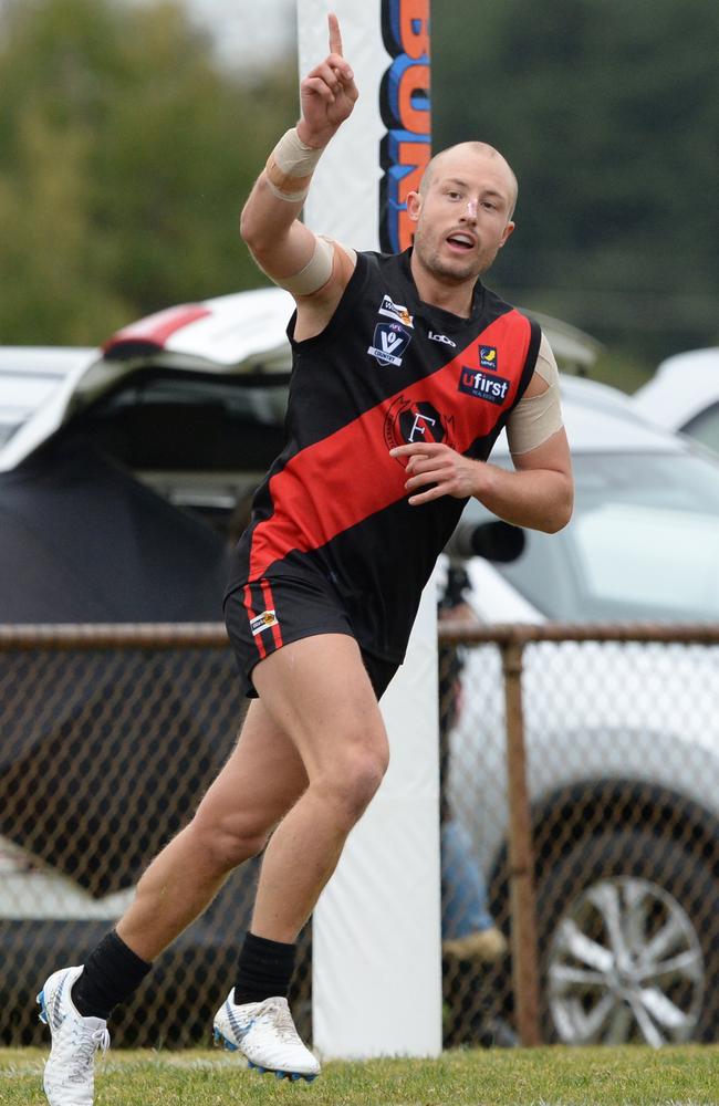 Frankston Bombers accounted for Frankston YCW on Saturday. Picture: Chris Eastman.