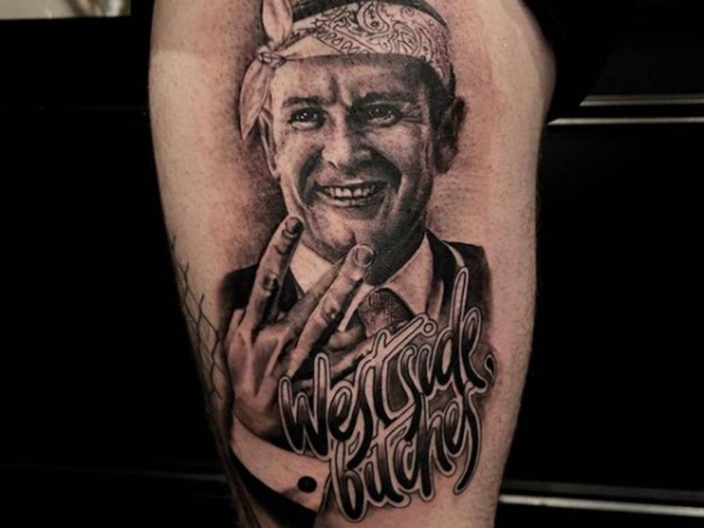 One man showed his affection for Mr McGowan by getting this tattoo on his leg. Picture: Instagram