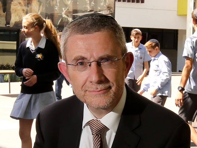 20/02/2017: Principal Rabbi James Kennard from Mount Scopus Memorial College in Burwood, Melbourne. Stuart McEvoy for the Australian.