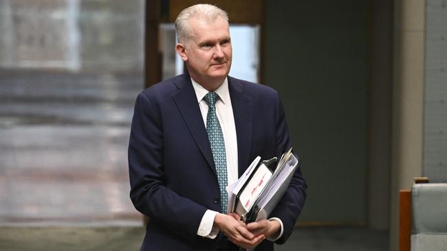 Mr Burke pictured upon parliament’s return on Tuesday. Picture: Martin Ollman