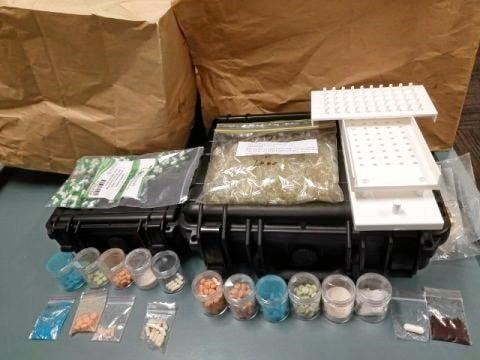 DRUG RAID: A Man has been charged after police searched a house at Svensson Heights and allegedly found a range of illegal drugs. Picture: QPS