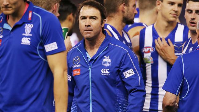 Brad Scott’s time at North Melbourne is coming to an end. Picture: Getty Images