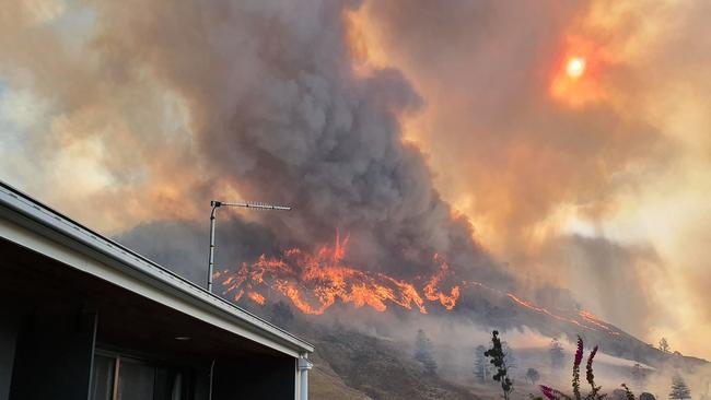 BUSHFIRE CRISIS: A fire burning in Illinbah, Queensland on Friday. Picture: supplied.