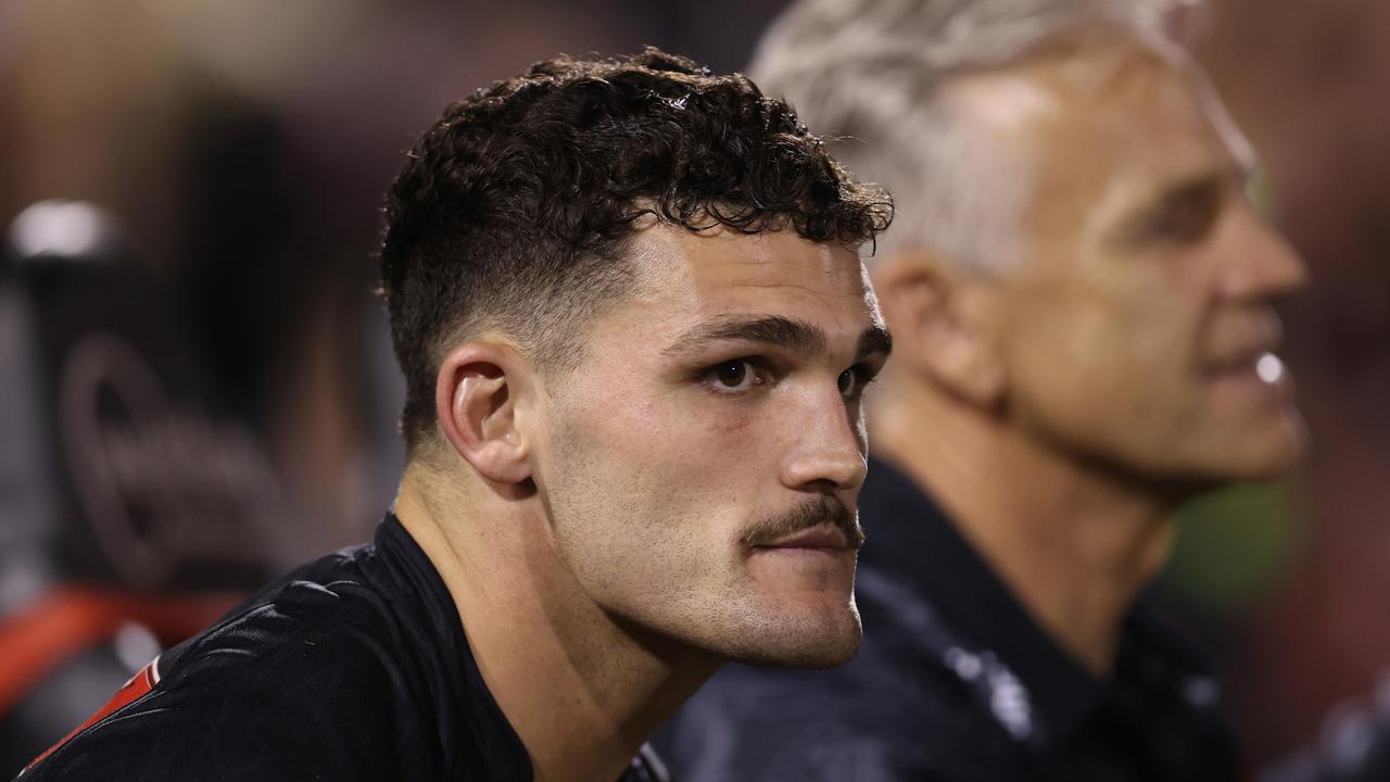 Nathan Cleary will miss his third game in a row with a hamstring injury. Picture: Jason McCawley/Getty Images