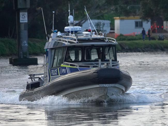 Police discovered the two bodies in the Maribyrnong River on Sunday. Picture: Valeriu Campan