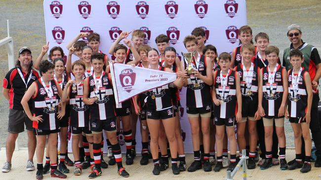 North Mackay Saints won the Under 14's grand final for AFL Mackay. Picture: Supplied