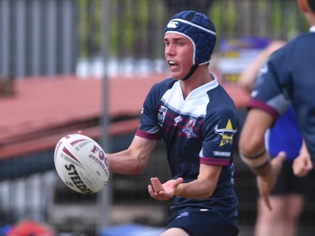 Aaron Payne Cup match between Mackay SHS and Ignatius Park College at Junior Rugby Grounds, Kirwan.  Mackay's Jed Theiber. Picture: Evan Morgan