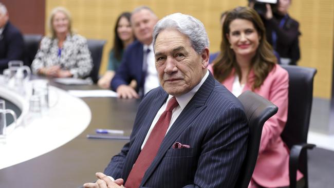 Deputy Prime Minister Winston Peters at a cabinet meeting. Picture: Getty Images.