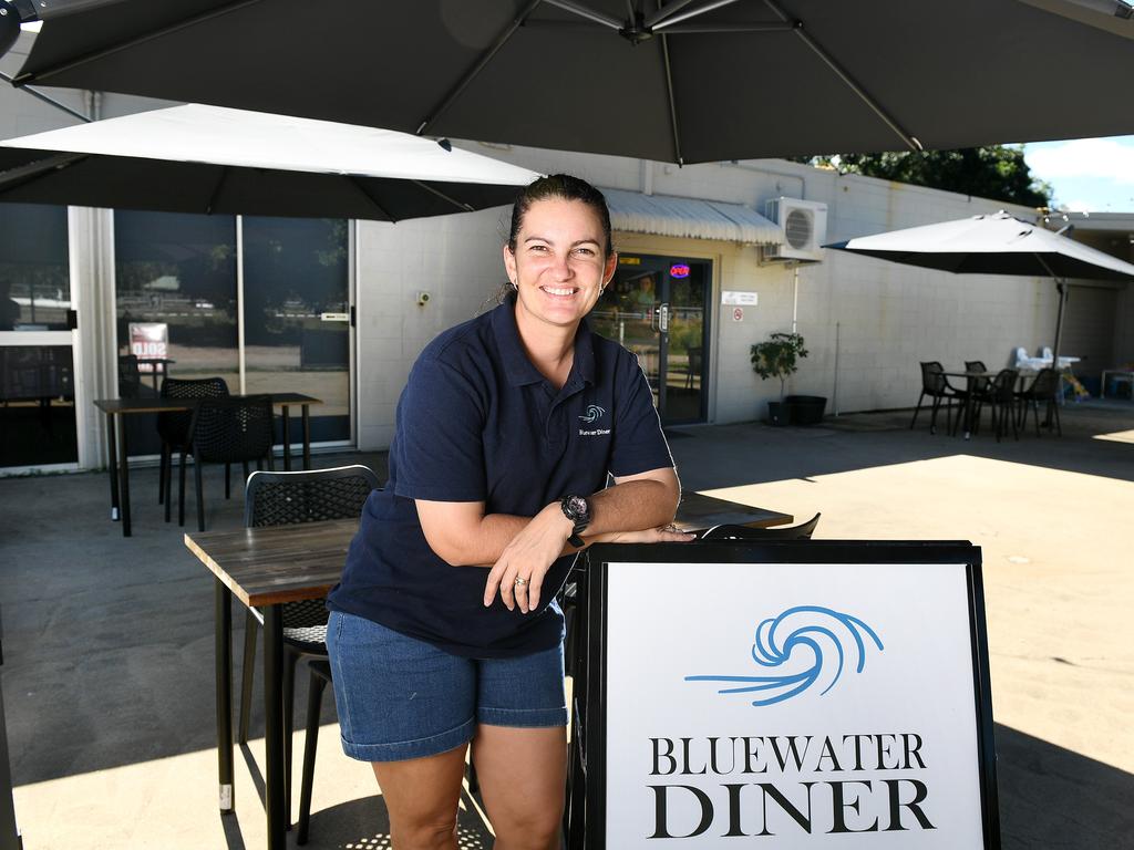 Emilly Struckel, owner Bluewater Diner, has opened her doors on the Bruce Highway. Picture: Shae Beplate.