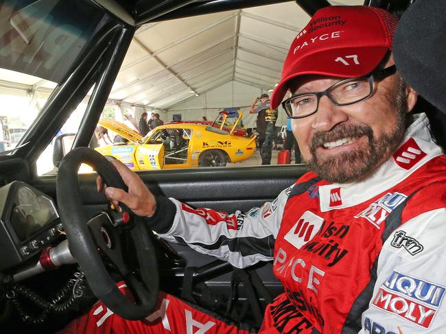 Racing legend John Bowe and his Torana at Symmons Plains. Picture Chris Kidd