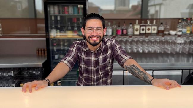 Sparkke at the Whitmore bartender Clayton Johnson. Pic: Supplied.