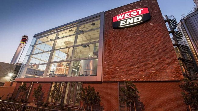 The historic West End brewery is set to close. Picture: McMahon Services