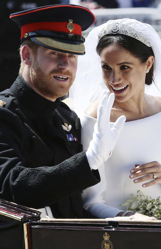 The couple will celebrate their wedding on May 19. Picture: AP