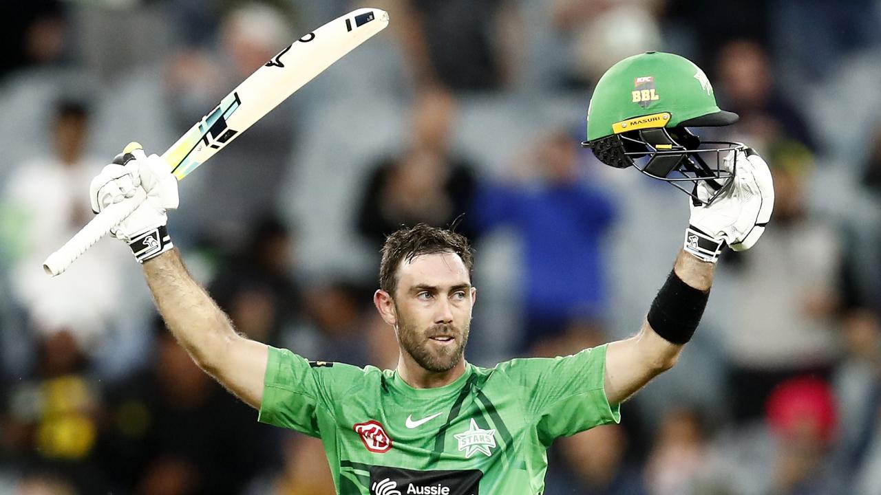 Glenn Maxwell smashed a brilliant 100 against the Sixers. Picture: Darrian Traynor/Getty Images