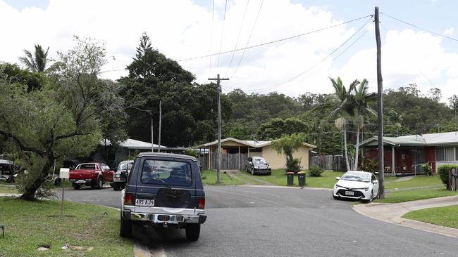 Scene of a fatal stabbing of a 17 year old Cairns boy at a New Year's Eve house party in Lychee Close, Manoora. Picture: Brendan Radke