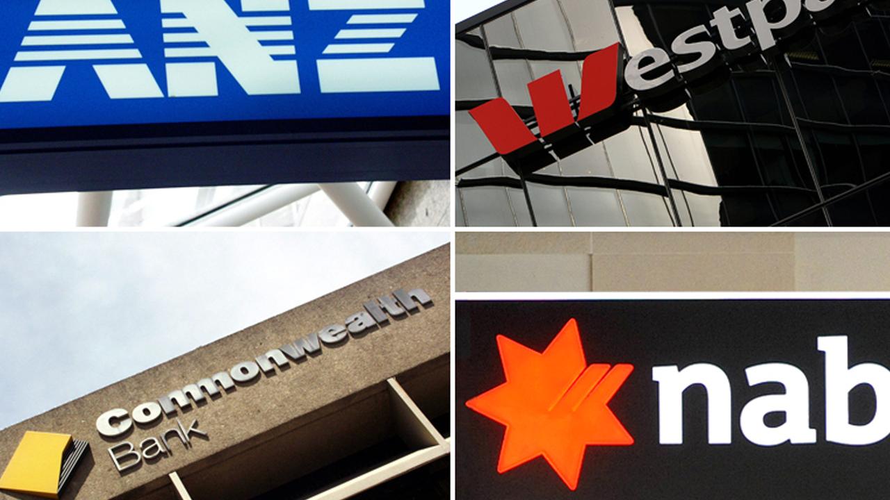 Composite image of Australia's 'big four' banks ANZ, Westpac, the Commonwealth Bank and the National Australia Bank. (AAP Image)