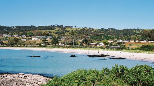 Penneshaw, Kangaroo Island: passengers can now be tendered in from a nearby anchorage.