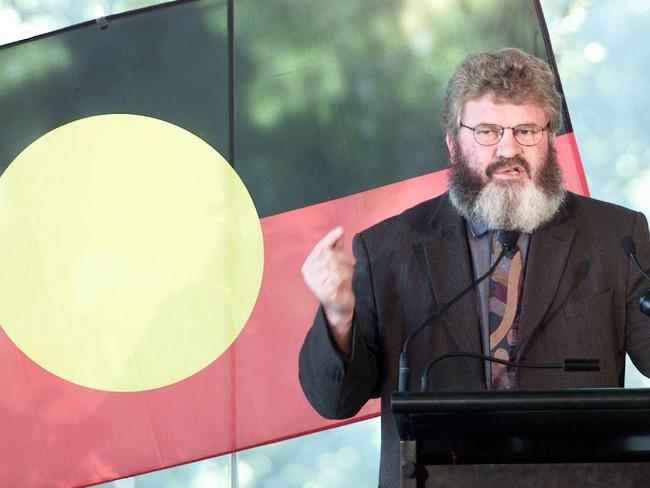 Clark speaks at Melbourne Museum in 2001. Picture: Supplied