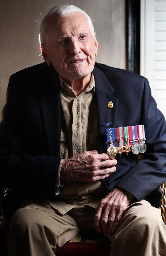 “They were men I knew” ... Sandakan prison camp survivor Billy Young was moved to tears by the Anzac360 film. Picture: Nikki Davies-Jones