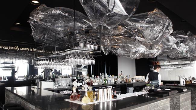 Have your head in the wine clouds at the Rialto’s sky-high Lui Bar.