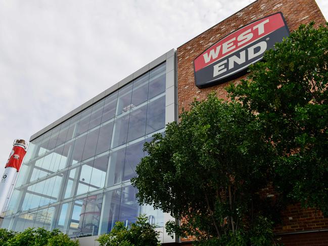 ADELAIDE, AUSTRALIA - NewsWire Photos OCTOBER 14, 2020: West End Brewery to close after 160 years of brewing history in South Australia. Picture: NCA NewsWire / Brenton Edwards