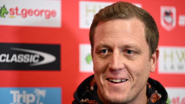 St. George Illawarra Dragons interim coach Ryan Carr will stay on for the remainder of 2022. Picture: AAP Images.