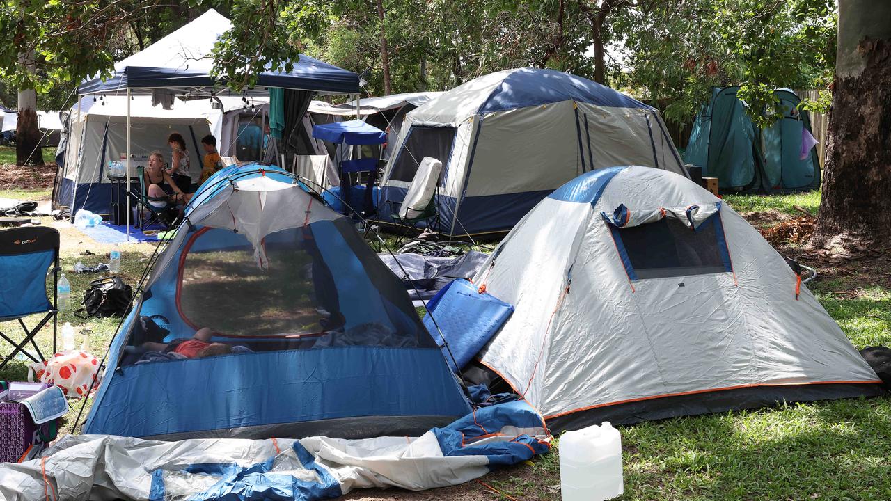 Homeless living in Mckillop Park, Rothwell, part of the Premier’s electorate. Picture: Liam Kidston