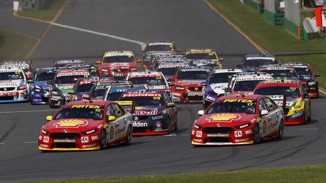 The format for Supercars’ first points race at Albert Park has been revealed. Pic: Mark Horsburgh