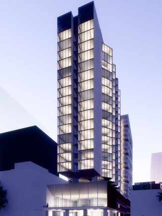 An artist’s impression of the proposed development. Picture: Hassell