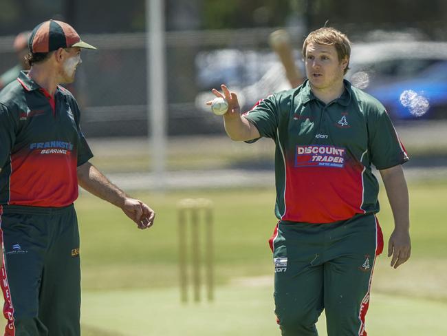 Billy Humphrey (right) bowling for Pines.