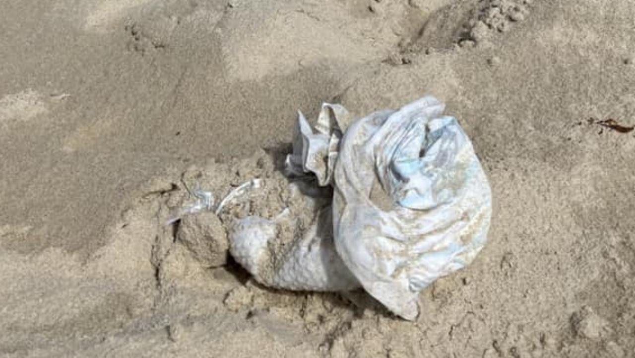 Facebook post captures loaded diaper abandoned on Teewah beach