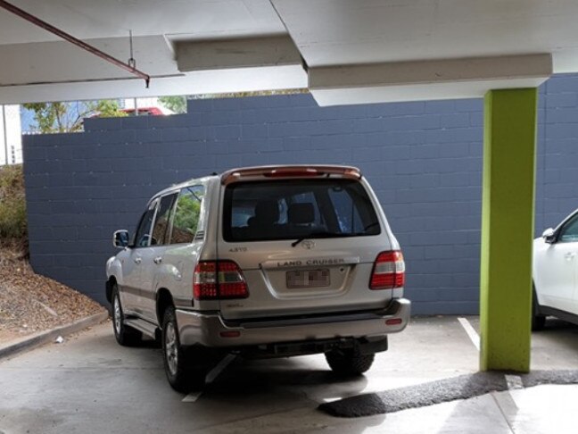 Bad parking at Greenslopes Mall. Picture: Facebook