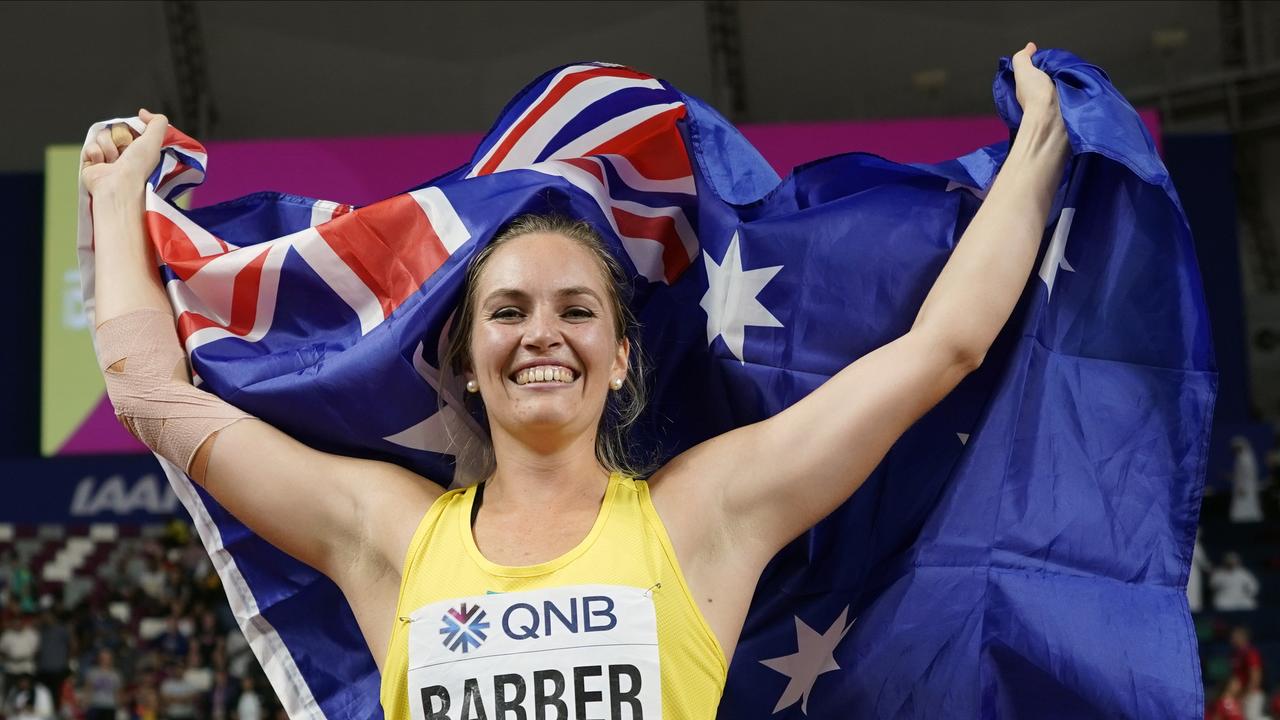 Kelsey Lee Barber World Championships Javelin Champion Herald Sun