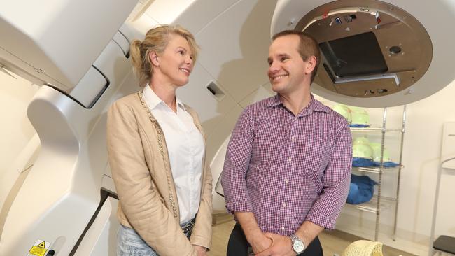 Philippa Douglas with her doctor, Dr Jim Jackson. Photo by Richard Gosling