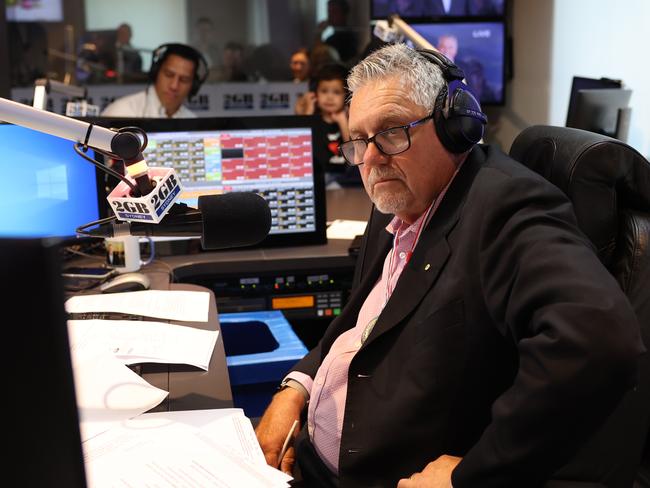 Ray Hadley hosted his final show at 2GB last year. Picture: Rohan Kelly