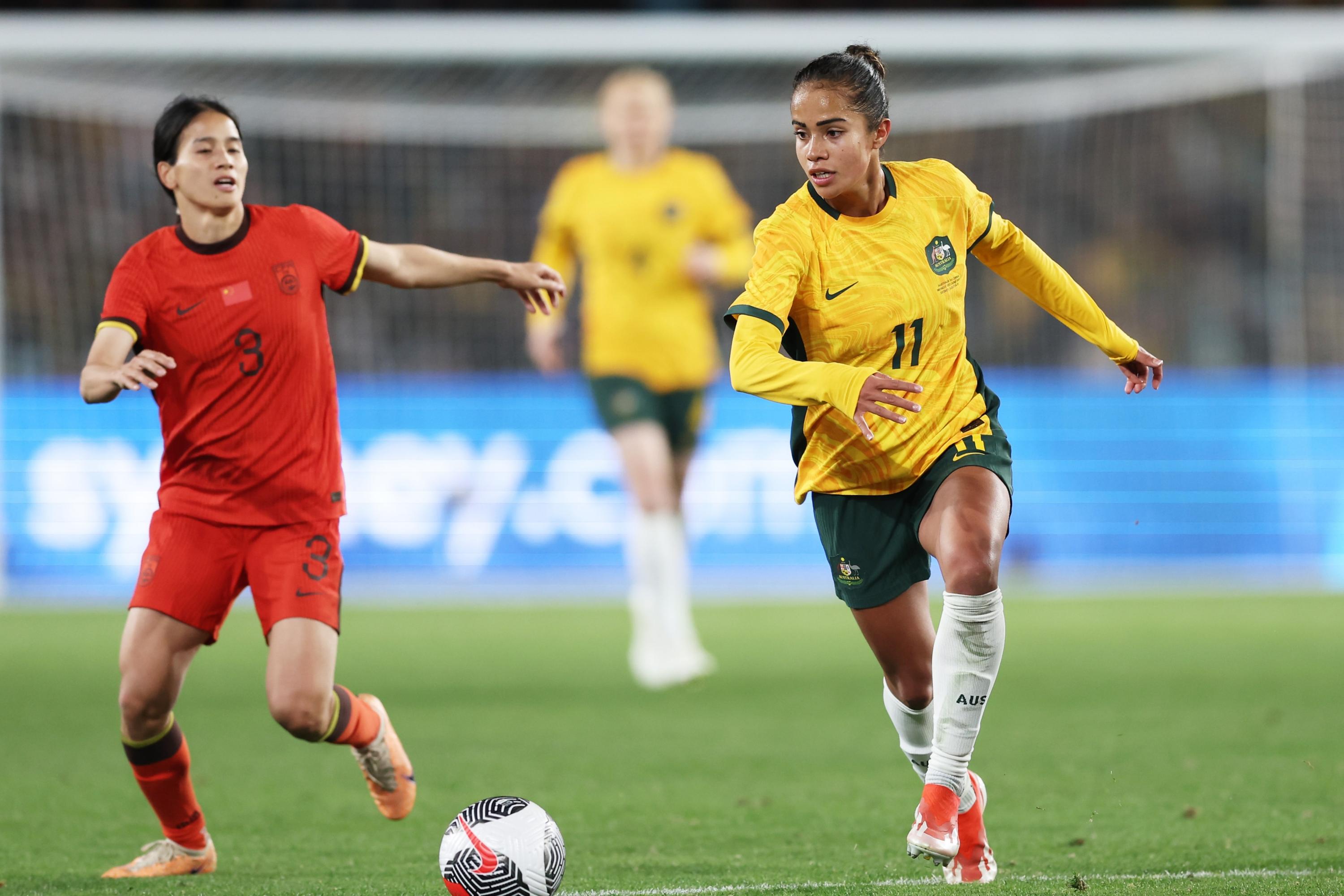 Where to play Mary Fowler has been a challenge for the Matildas. Picture: Matt King/Getty Images