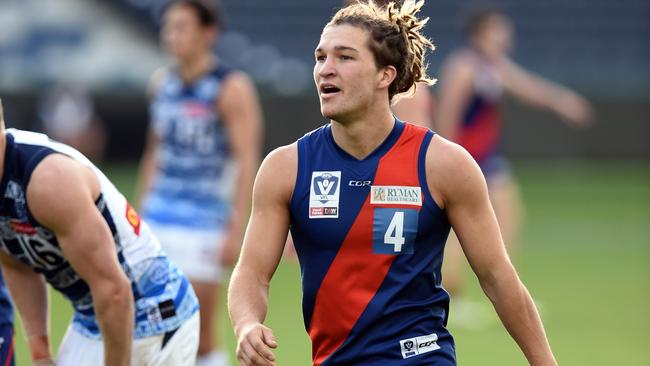 Sam Lowson in action for Coburg before getting injury.