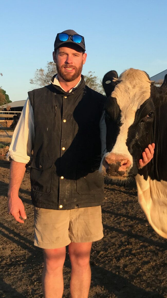 Andrew Murphy is a dairy farmer at Kyabram. Picture: Supplied