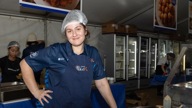 Raphaella Saroukos finds a rare, quiet moment amid the rush. Picture: Pema Tamang Pakhrin