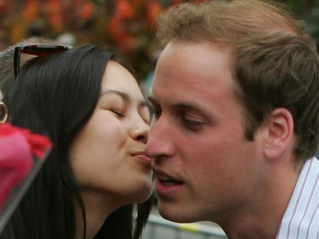 Prince William cops one on the cheek in Melbourne, 2010. Pic: Scott Barbour