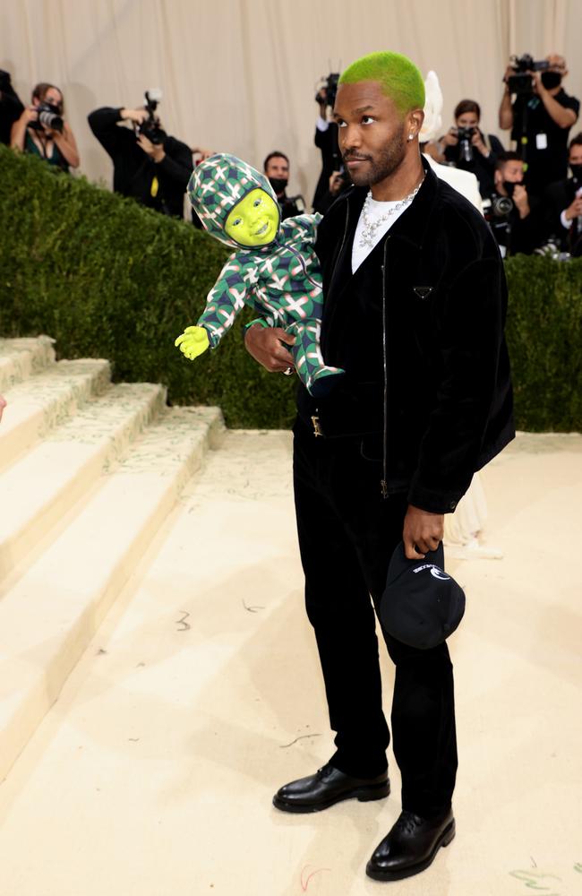 Frank Ocean and his plus-one. Picture: Getty Images