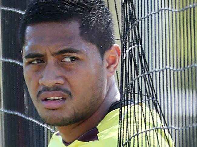 Anthony Milford. The Brisbane Broncos training at Red Hill.  Pic Peter Wallis