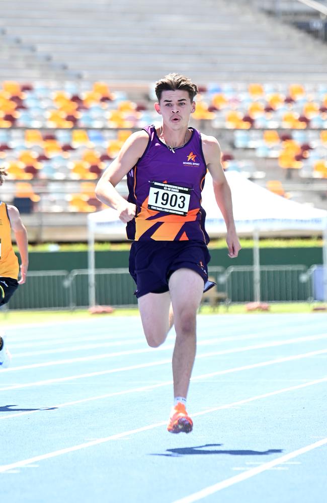 Queensland Representative School Sport track and field championships in Brisbane. Saturday October 12, 2024. Picture, John Gass