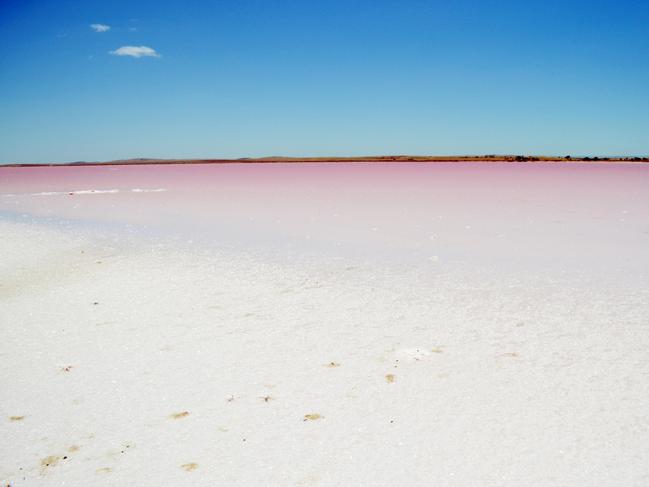 2/12Lake Bumbunga at Lochiel
Time: 132km north of Adelaide, about 1 hour and 45 minutes
One of the easiest of Australia’s insta-famous pink lakes to get to, Lake Bumbunga has hues that range from orange to pink depending on the time of year. A great place for otherworldly snaps.