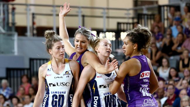 The Firebirds fell to the Sunshine Coast Lightning in the #TeamGirls Cup pre-season tournament at the new Queensland State Netball Centre earlier this month.