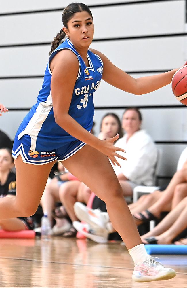 Gold Coast V Mackay Div 1 Basketball QLD U18 State Championships 2024 grand finals. Sunday January 14, 2024. Picture, John Gass