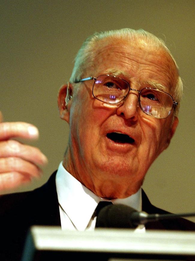 Eminent international scientist Dr Norman Borlaug, father of “Green Revolution” of the 1960s and winner of the 1970 Nobel Peace Prize. Picture: AAP Image