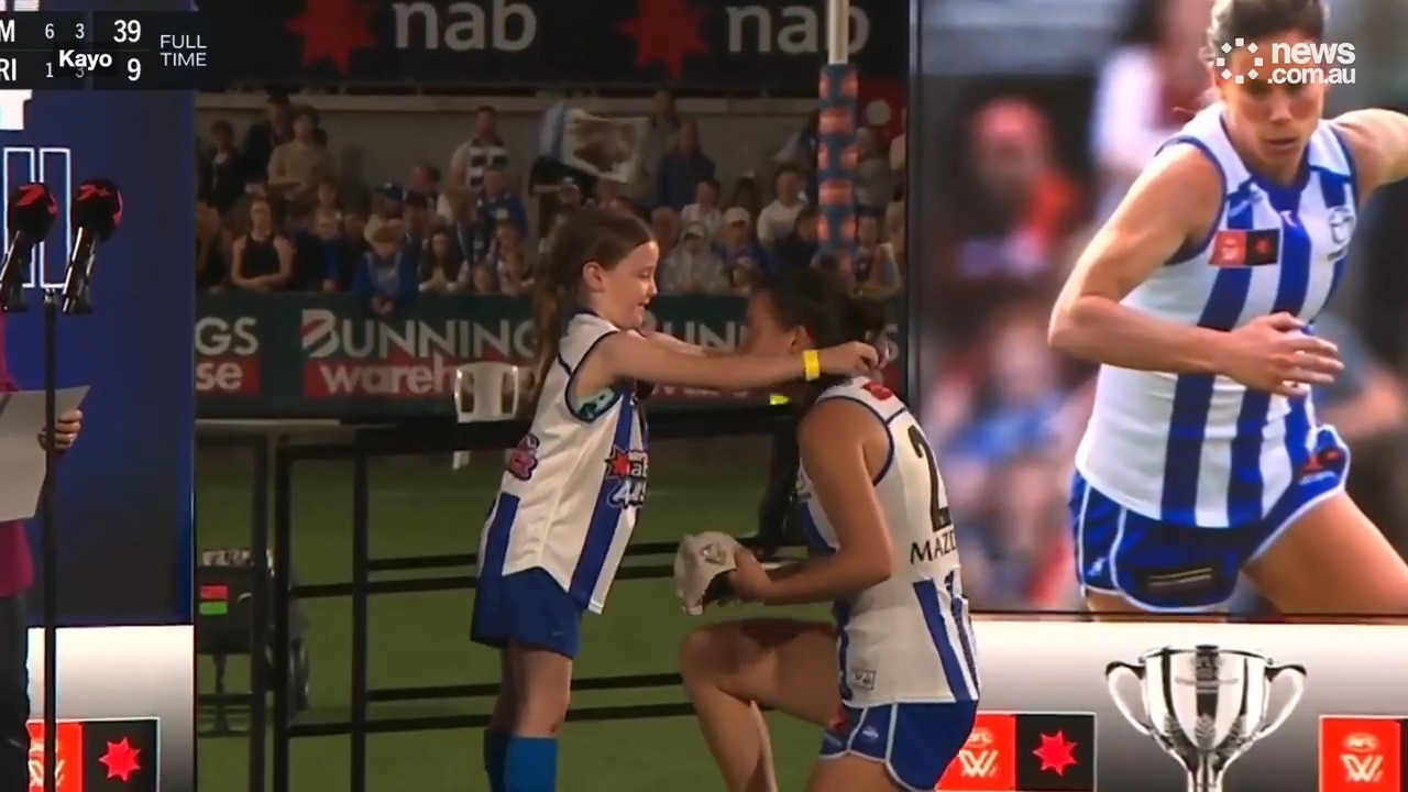 AFLW's sweet grand final presentation puts the AFL to shame